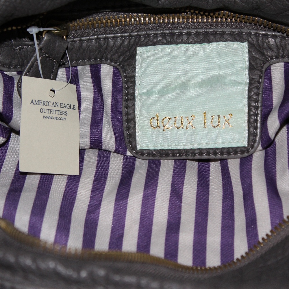 AMERICAN EAGLE DEUX LUX HANDBAG PURSE W/ BOW NEW - Picture 7 of 8